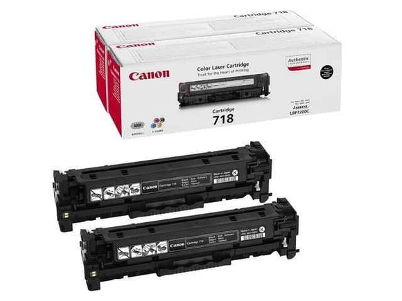 Canon CRG-718 Bk VP toner cartridge 2 pc(s) Original Black