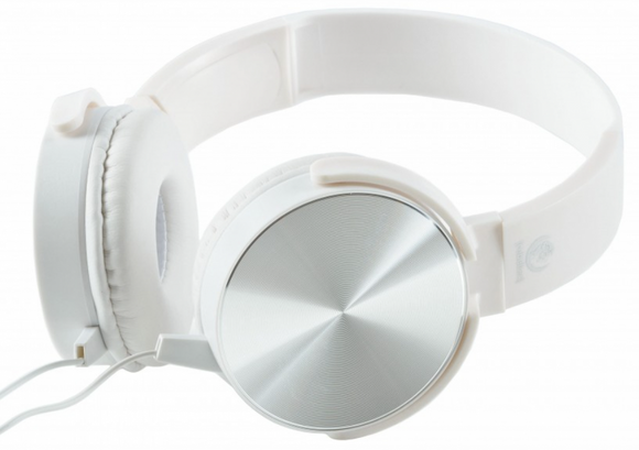 Słuchawki stereo z mikrofonem Montana Białe