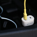 Tellur Green car charger, 36W, 6A (PD18W + QC3.0) cream