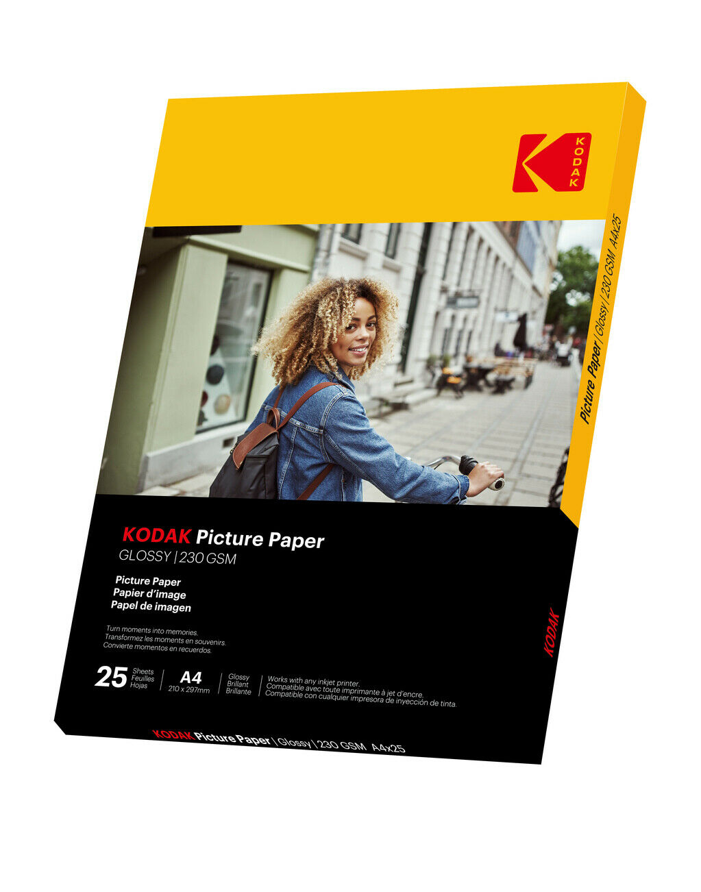 Papier photo Kodak 230 g 11,8 mil brillant A4 x 25 (9891266)