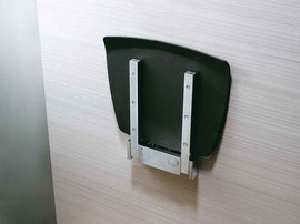 Siège mural escamotable pour douche NOVELLINI en métal chromé