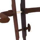 2 poignées de porte sur plaque CELTIQUE, Verrou de condamnation pour salle de bain/WC, Finition acier aspect fer forgé rouille, Entraxe standard 195 mm-9