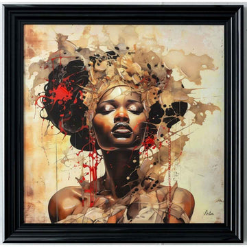 Tableau cadre en bois AMINATA