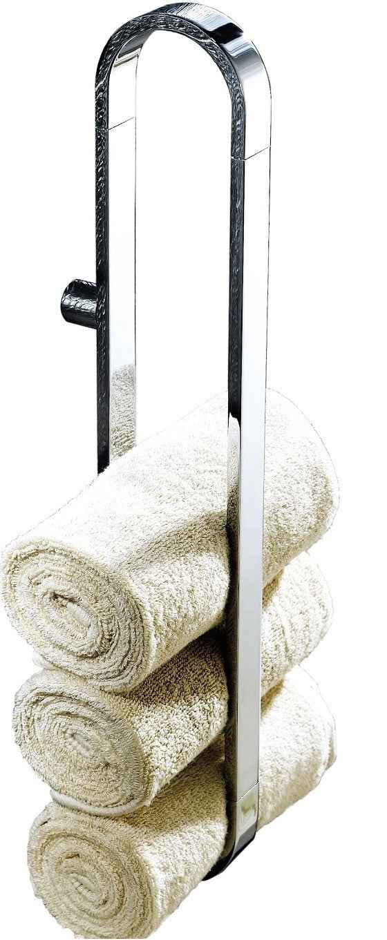 Porte-serviette mural NOVELLINI en laiton chromé