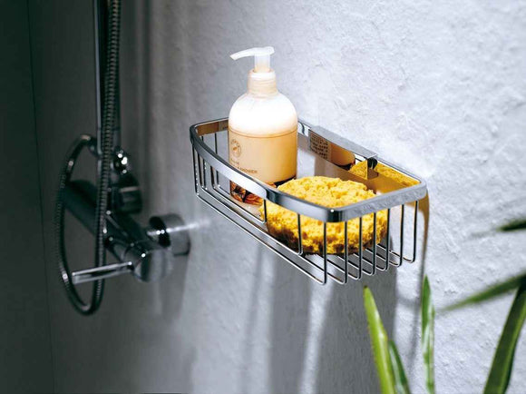 Porte-savon, panier détachable NOVELLINI en laiton chromé