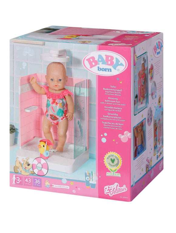 BABY BORN interactive playset Walk in shower