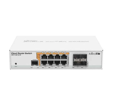 Switch|MIKROTIK|8x10Base-T / 100Base-TX / 1000Base-T|4xSFP|1xConsole|CRS112-8P-4S-IN