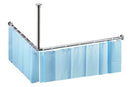 Tringle de coin pour rideau de douche en acier poli 90x90 cm-1