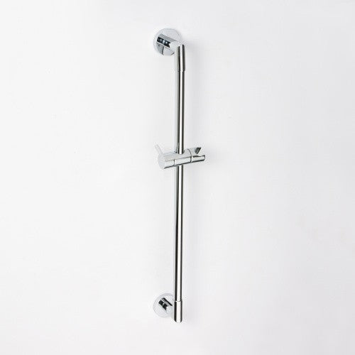 Rail de douche en chrome avec porte pommeau 90 cm