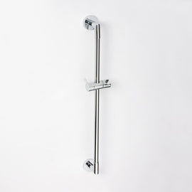 Rail de douche en chrome avec porte pommeau 90 cm