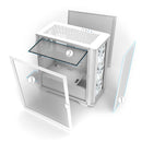 Montech AIR 100 ARGB, Micro-ATX, verre trempé - blanc