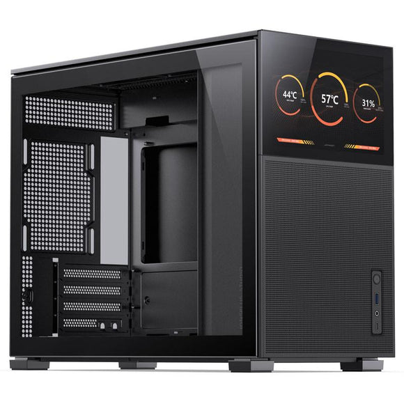 Boîtier micro-atx jonsbo d31 mesh avec écran en verre trempé - noir