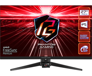 Phantom Gaming by Asrock monitor PG27FF1A 27" /IPS/1920x1080/165Hz/ 250cd/m2/1ms/ 8bit/DP/2x HDMI/repro/VESA