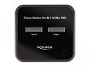 DeLOCK M.2 Docking Station for 2 x M.2 NVMe PCIe SSD with Clone function