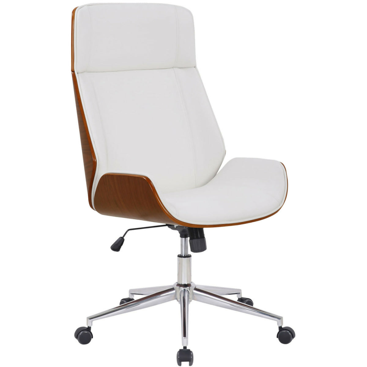 Fauteuil de bureau Varel - Noyer - blanc