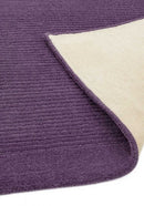 Tapis de couloir uni pure laine candy violet