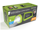 Latarka szperacz 3600 mAh zielona z power bankiem