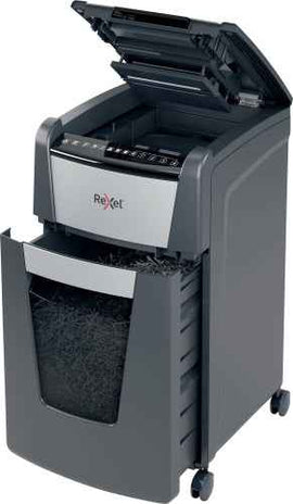 Rexel AutoFeed+ 300X Paper Shredder Cross shredding 4x25 mm P-4 60 L, 55 dB, Grey/Black