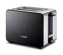 Bosch TAT7203 toaster 2 slice(s) 1050 W Black, Stainless steel