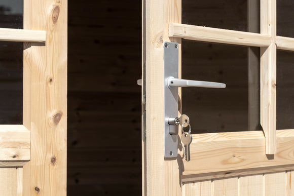 Abri de jardin en bois 28mm 7.5m² 298x298x235cm int018/ineksa