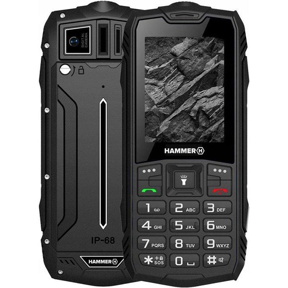 Hammer | Rock | Black | 2.4 " | TFT | 32 MB | 32 MB | Dual SIM | Bluetooth | 3.0 | Main camera resolution 0.3 MP | 1800 mAh