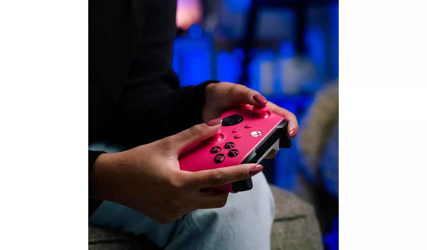 Manette sans fil microsoft xbox rose blanche bluetooth analogique/numérique pour xbox series s android xbox series x ios pc