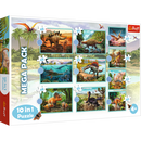 TREFL Puzzle Dinosaurs 10 in 1 set-1