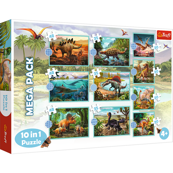 TREFL Puzzle Dinosaurs 10 in 1 set