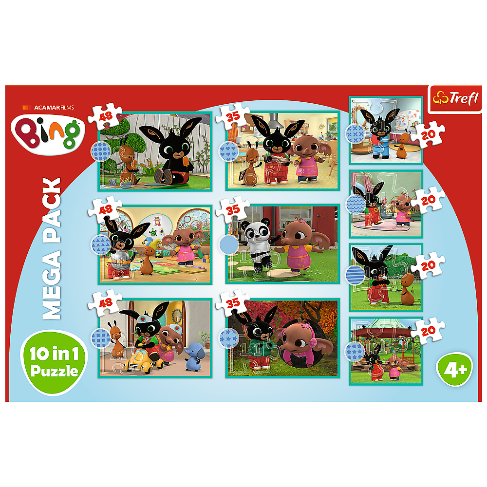 Ensemble de puzzle TREFL BING 10 en 1