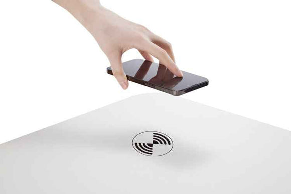 Table réglable en hauteur Up Up Balder II blanche