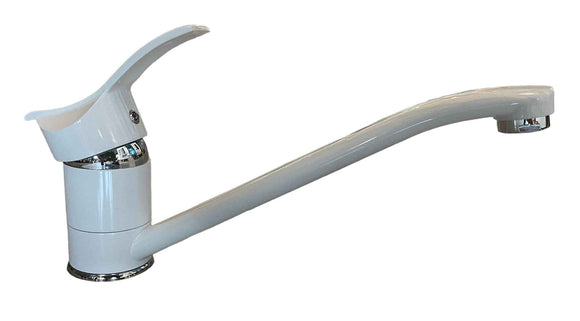 Miscelatore cucina bianco lucido