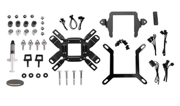 Refroidisseur liquide tout-en-un pour processeur Lian Li Galahad AIO 12 cm Noir