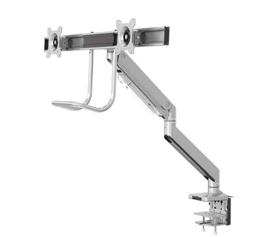 Neomounts Select NM-D775DXSILVER / Flat Screen Desk mount (10-32") desk clamp/grommet / Silver