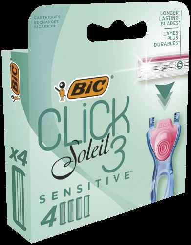 Têtes de rasage BIC SOLEIL CLICK SENSITIVE (4 pièces)