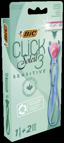 Rasoirs BIC System SOLEIL CLICK Sensitive (1+2 pièces)