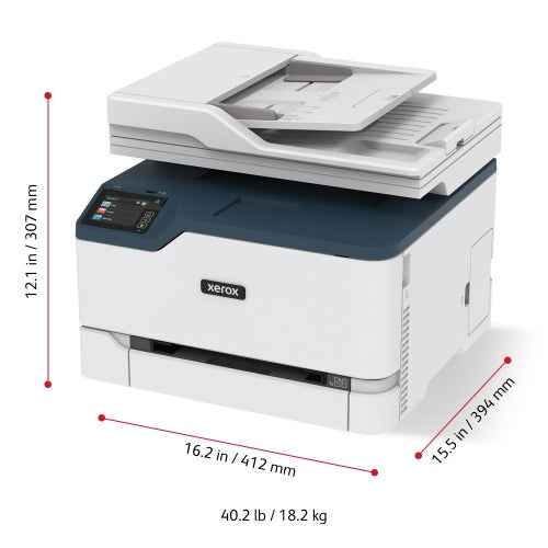 Xerox C235 A4 22ppm Wireless Copy/Print/Scan/Fax PS3 PCL5e/6 ADF 2 Trays Total 251 Sheets