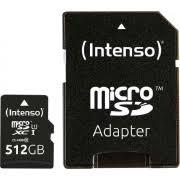 Intenso microSDXC Class 10 UHS-I Memory Card 512GB