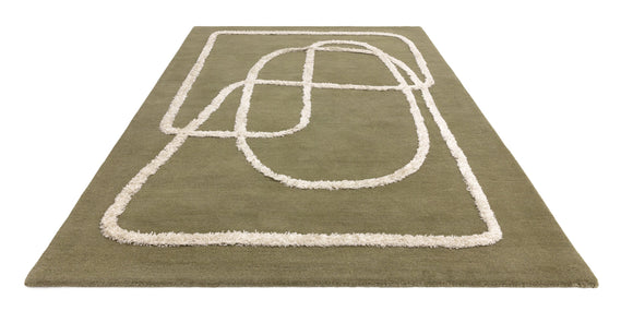 Tapis de salon moderne en laine ETERNITY