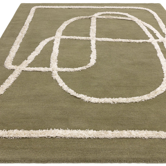 Tapis de salon moderne en laine ETERNITY