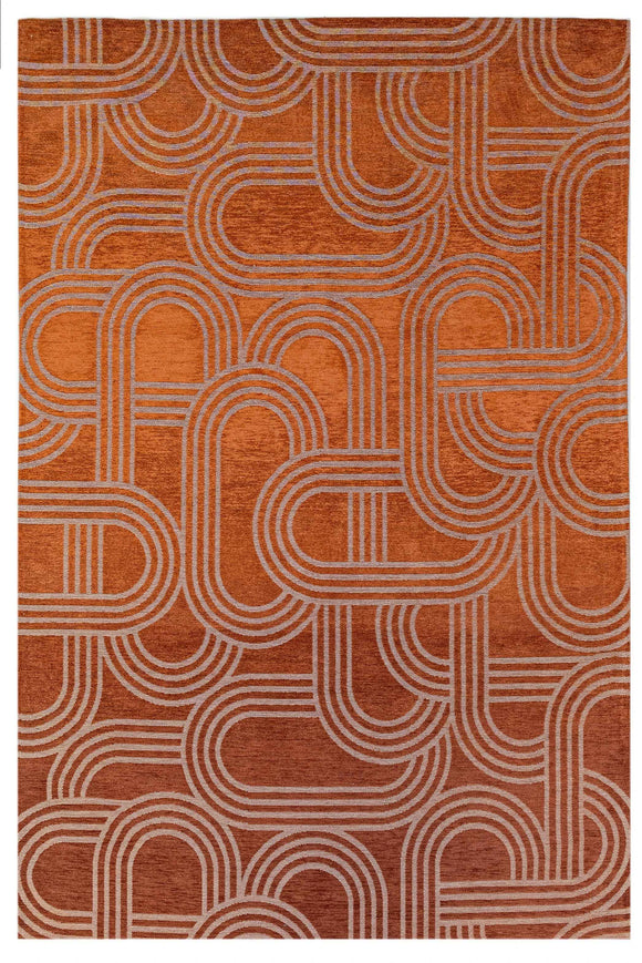 Tapis de salon moderne tissé plat FEVER