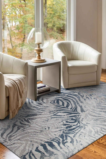 Tapis de salon moderne tissé plat SAVANE