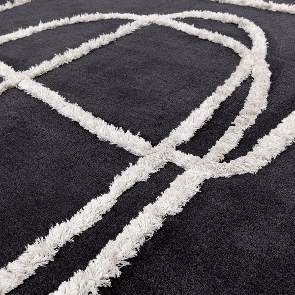 Tapis de salon moderne en laine ETERNITY