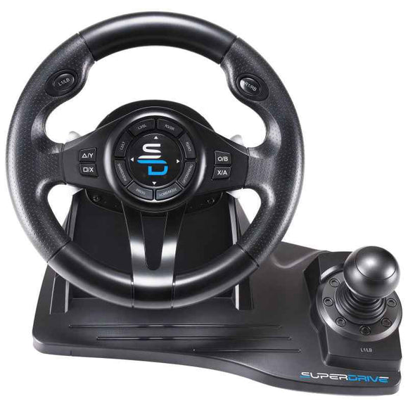 SUPERDRIVE Sada volantu, pedálů a řadící páky GS550/ PS4/ Xbox One/ Xbox Series X/S / PC