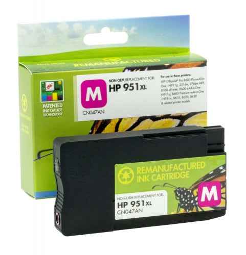 Compatible Static-Control Hewlett-Packard 951XL (CN047AE) New chip, Magenta, 1500 p.
