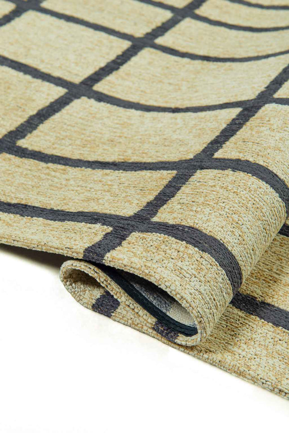 Tapis de salon moderne tissé plat VERO