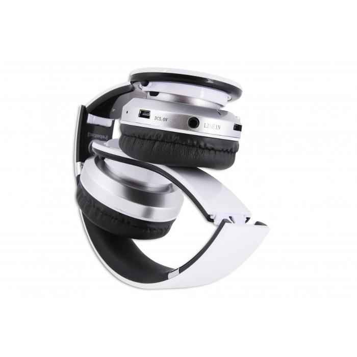 Casque stéréo avec microphone CRISTAL WHITE