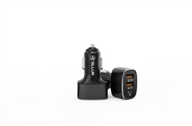 Chargeur de voiture Tellur FCC9, 56 W, 9 A (2XQC 3.0 + PD20 W) noir