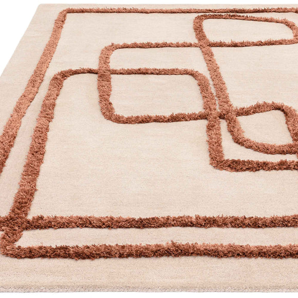 Tapis de salon moderne en laine ETERNITY