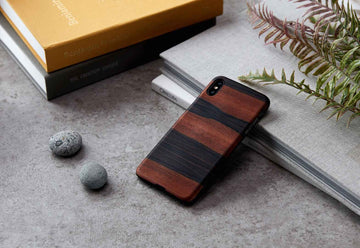 Coque pour smartphone MAN&WOOD iPhone XS Max noir ébène