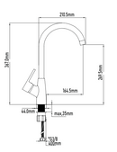 Miscelatore per cucina bianco lucido